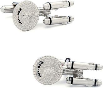 Cufflinks Inc. Star Trek Enterprise Cufflinks in Silver at Nordstrom
