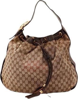 Gucci Pre-owned Hobo Interlocking - Pre-owned - Mujer - Marr&oacute;n - ONE SIZE