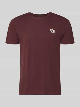 Alpha Industries Alpha Industries T-Shirt mit Label-Details Modell BASIC in Bordeaux, Gr&ouml;&szlig;e XXXL