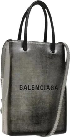 Balenciaga Pre-owned Mini Bags, female, Gray, Size: ONE SIZE Pre-owned Vintage Shoulder Bag