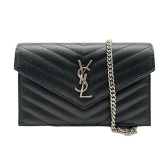 Saint Laurent Pre-owned Shoulder Bag - Dames - Pre-owned - Zwart - Maat: ONE Size Leer