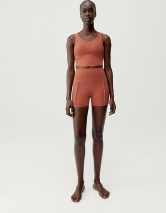 Born Living Yoga Short Sayani Marsala