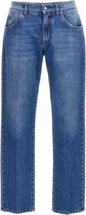 Dolce & Gabbana Blue Logo Jeans
