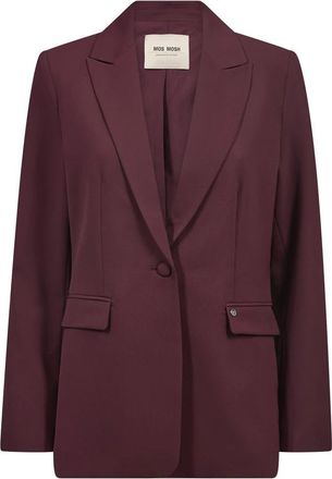 Mos Mosh MMBlake Night Blazer - Dames - Blazers - Rood - M - Leer - Jassen
