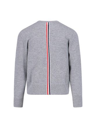 Thom Browne Mens Sweaters Grey Virgin Wool