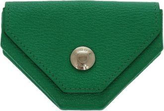 Hermès Green Mint Green Chevre Leather Coin Purse/Coin Case (Pre-Owned)
