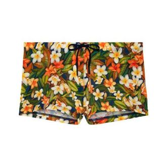 HOM Etna Swim Shorts in Navy Print at Nordstrom, Size Xx-Large