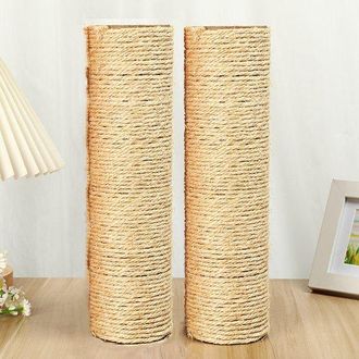 OEM Poste De Sisal, Poste De Repuesto Para Rascador: Di&aacute;metro 6 Cm - Longitud: 44 Cm, Color De La Cuerda De Sisal: Natural