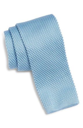 Clifton Wilson Light Blue Knit Silk Tie at Nordstrom
