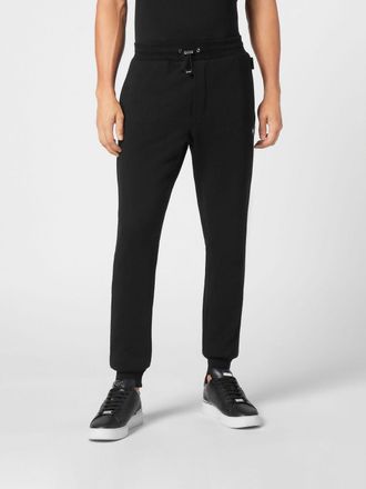 Philipp Plein Pantaloni jogging slim fit in jersey con logo a contrasto