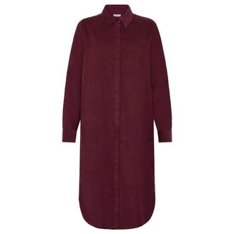 Knowledge Cotton Apparel Corduroy Mid Len. 26 Wales Kleid f&uuml;r Damen | rot
