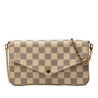Louis Vuitton Pre-owned Pochette Felicie - Dames - Vintage Schoudertas - Wit - ONE Size - Vintage