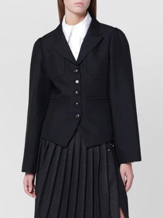 Namacheko jacket button detailing notched lapels structured shoulders