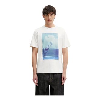 Barbour Camiseta Escote Redondo - Tops - Hombre - Blanco - 2XL