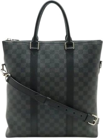 Louis Vuitton Pre-owned Tote Bags, male, Black, Size: ONE SIZE Pre-owned Anton 2way Tote Bag