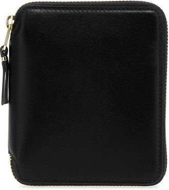 Comme Des Gar&ccedil;ons Check Print Wallet - Heren - Portefeuilles - Zwart - ONE Size - Leer - Accessoires