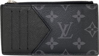 Louis Vuitton Black Monogram Eclipse Coin Purse/Coin Case (Pre-Owned)