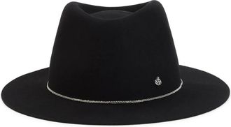 Maison Michel Cappello Andre con catena a sfere - - Accessories - Donna - Nero - S