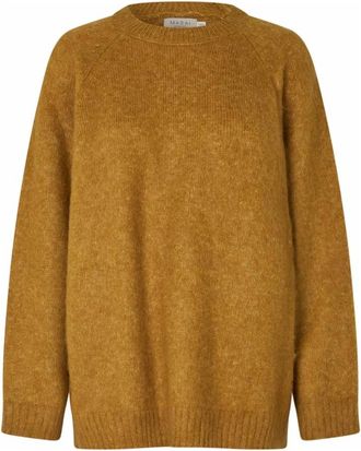 Masai Maglia Girocollo Manica Lunga - - Knitwear - Donna - Marrone - M