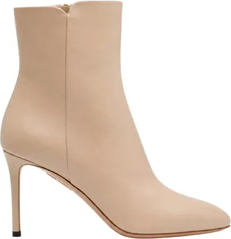 Aquazzura Schoenen, Dames, Beige, 37 1/2 EU, Leer, Sellier 85 Boot