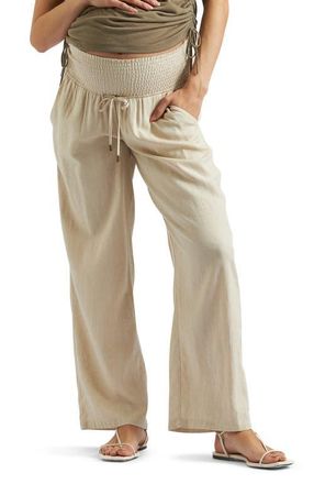 Ripe Indi Wide Leg Linen Pant in Natural at Nordstrom, Size X-Small 28 Au