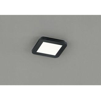 Trio Camillus Led Plaf&oacute;n Cuadrado Regulable Negro Ip44 17x17 Cm Trio Lighting