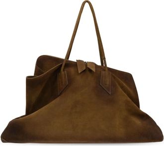The Attico La Passeggiata Large Top Handle - Dames - Schoudertassen - Bruin - ONE Size - Leer - Tassen