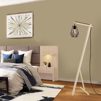 Tosel L&aacute;mpara para leer metal Alt.160cm natural Pantalla: negro