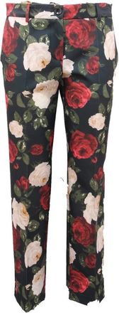 Blugirl Elegante Wo Broek in Zwart - Dames - Slim Fit Broeken - Veelkleurig - XS - Polyester - Broeken