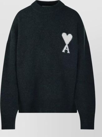 Ami alpaca wool crewneck sweater