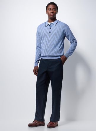 Scotch & Soda Mens Otis belted-waist pant Straight fit