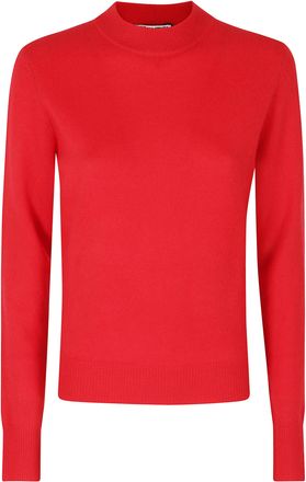 Essentiel Red Kash Round Neck Cashmere Knit Sweater