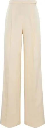 Dorothee Schumacher Broeken, Dames, Beige, M, Casual Sophistication Broek