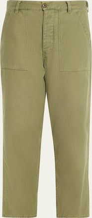 Nili Lotan Earl Cotton Straight-Leg Ankle Pants