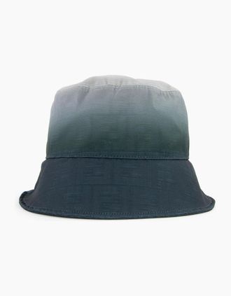 Fendi Mens Fendi Ff Graduated Print Bucket Hat Grey - Size: S