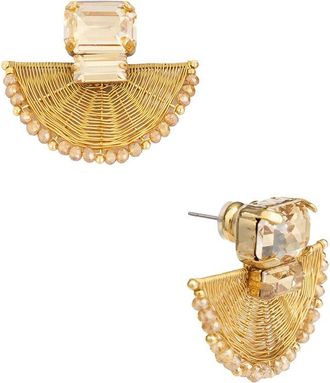 Saachi Saachi Woven Crystal Earrings