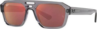 Ray-Ban Sunglasses, unisex, Gray, 54 MM, Modern Triple Bridge Sunglasses with 3D Details