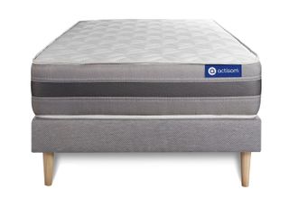 Actisom Actisom - Somier Gris + Colch&oacute;n Con L&aacute;tex Y Espuma Viscoel&aacute;stica 90 X 190