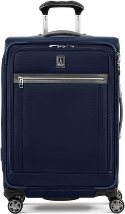 Travelpro Platinum Elite Softside Expandable Medium 25-Inch Checked Luggage in Dark Blue at Nordstrom
