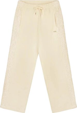 Arte Bloementape Gehaakte Broek Room - Heren - Sweatpants - Beige - M - Katoen - Broeken