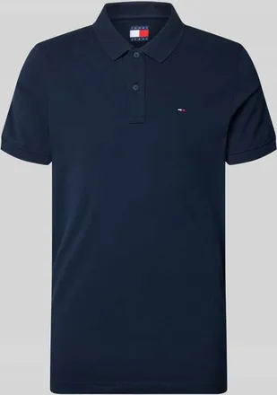 Tommy Jeans Regular Fit Poloshirt Modell TJM SLIM PLACKET POLO EXT in Marine, Gr&ouml;&szlig;e XXL