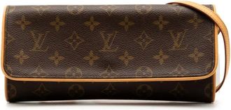 Louis Vuitton Borsa a tracolla Pochette Twin GM con monogramma 2000 - Marrone