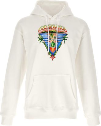 Casablanca White Innocence Triangle Hoodie