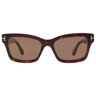 Tom Ford Mikel Polarized Brown Cat Eye Ladies Sunglasses FT1085 52H 54