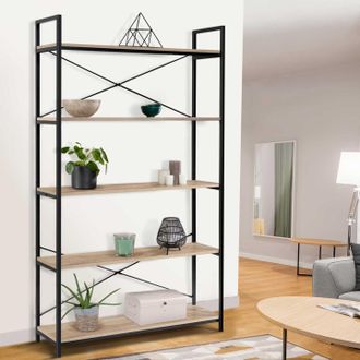 IDMarket Idmarket - Detroit Estanter&iacute;a De Dise&ntilde;o Industrial Xl De 5 Niveles 170 Cm