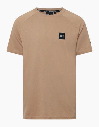 Duck and Cover Mens Topfield T-Shirt - Cream/Brown - Size: 2X large