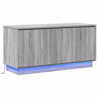 Berkfield Home TV Cabinet Grey Sonoma 100x38x49 cm Engineered Wood | Size: 100 x 38 x 49 cm