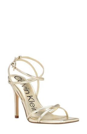 Calvin Klein Tegin Sandal in Gold 710 at Nordstrom, Size 5.5