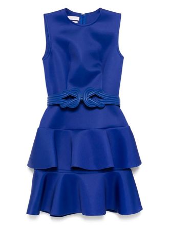 Saiid Kobeisy ruffled mini dress - Blue