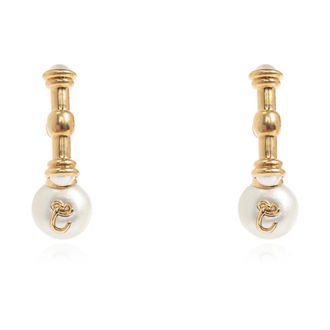 Chlo&eacute; Oorbellen met parels - Dames - Oorbellen - Geel - ONE Size - Accessoires